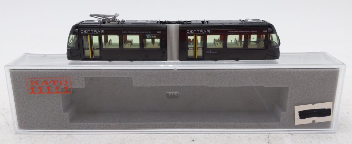 Kato 14-8023 Kato 14-802-3 Black Centram Articulated Light Rail Set # 9003