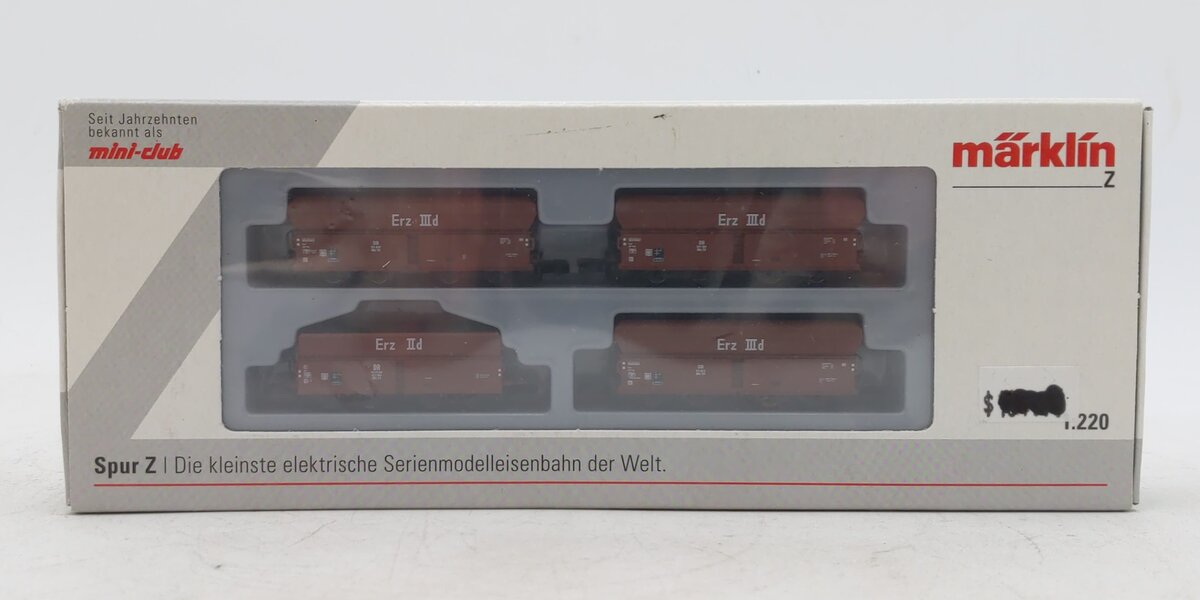 Marklin 86307 Z DB Type OOtz 43 & OOtz 50 Hopper Car (Set of 4)