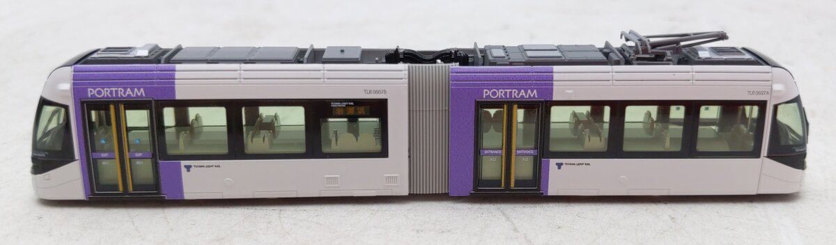 Kato 14-801-2 N Scale Portram TLR0607 Lighted Tram