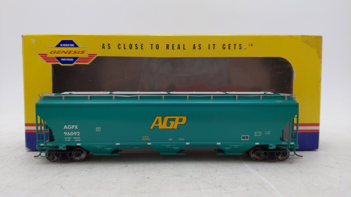 Athearn G4254 HO Scale A.G.P. #2 Trinity Covered Hopper #96092