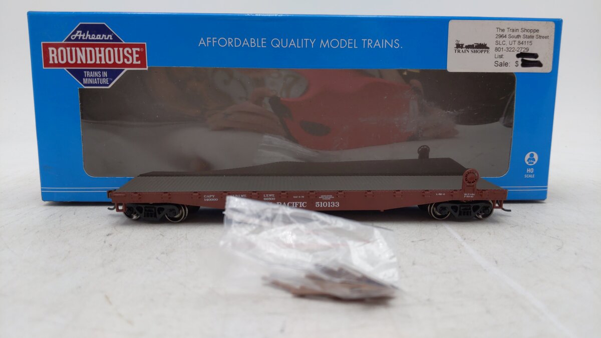 Roundhouse 14511 HO Southern Pacific 50' Flat Car w/Stakes #510133