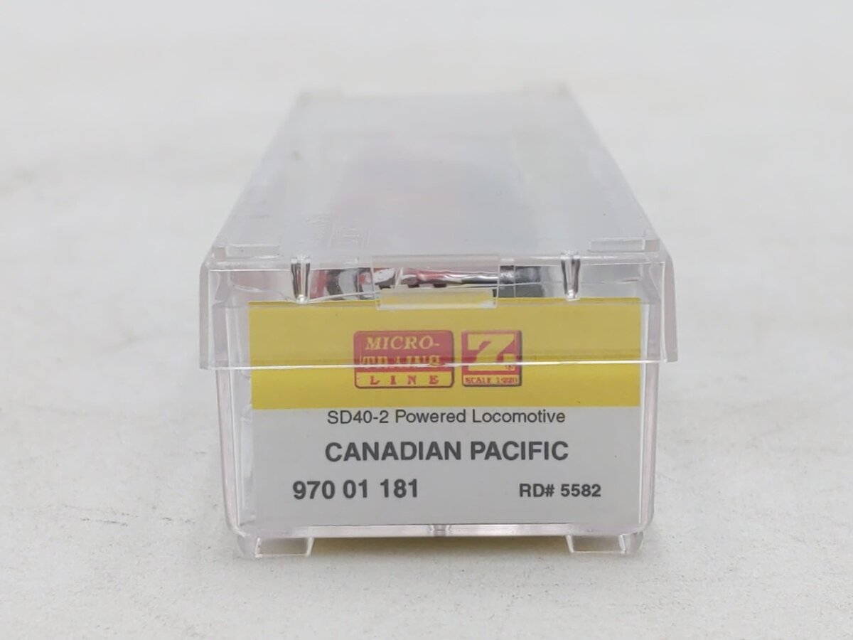 Micro-Trains 97001181 Z Canadian Pacific SD40-2 Powered Diesel Locomotive #5582