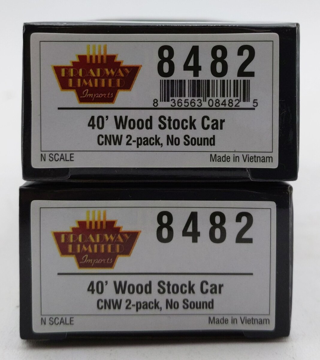 Broadway Limited 8482 N CNW 40' Wood Stock Car, No Sound (Set of 2)