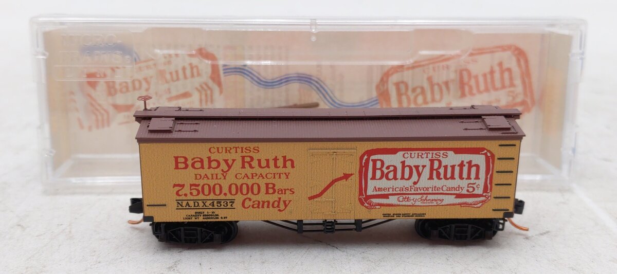 Micro-Trains 05800221 N Baby Ruth 36' Wood Sheathed Reefer #4537