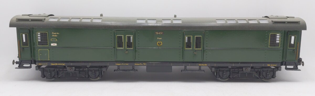 Wilag 19451 1 Gauge Postal Car VG