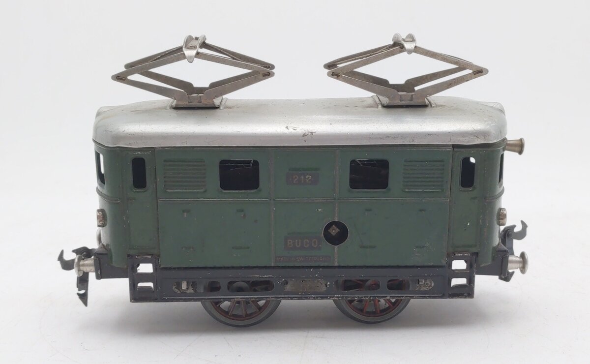 Buco 212 Vintage O Bucherer 0-4-0 Wind-Up Electric Locomotive #212 VG