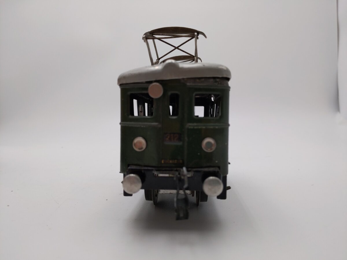 Buco 212 Vintage O Bucherer 0-4-0 Wind-Up Electric Locomotive #212 VG