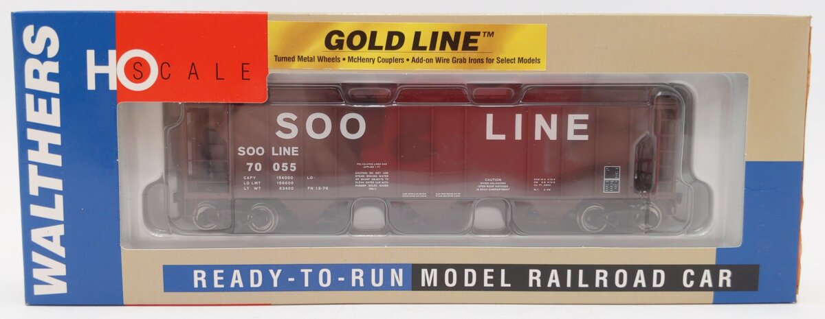 Walthers 932-7956 HO Scale Soo Line/WC PS-2 2893 Cu Ft Covered Hopper #70055