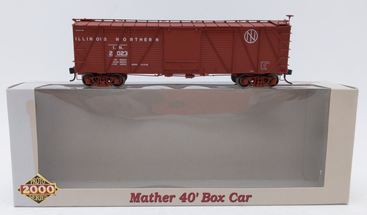 Proto 2000 920-54183 HO Illinois Northern Mather 40' Boxcar #2023 LN/Box