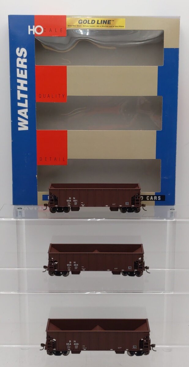 Walthers 932-34233 HO Burlington Northern Ballast Hopper (3-Pack) LN/Box