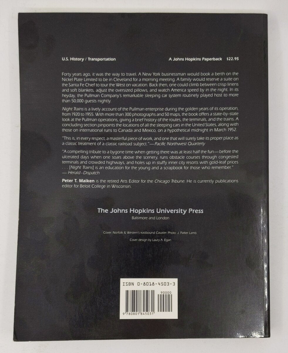 Night Trains Paperback Book By Peter T. Maiken EX