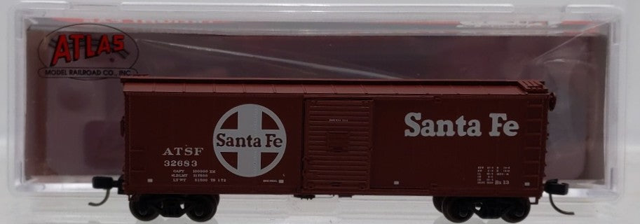 Atlas 50006399 N Atchison, Topeka and Santa Fe USRA Steel Rebuilt Boxcar #32683