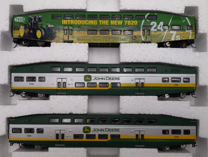 Athearn N Scale John Deere Diesel Passenger Train Set NIB
