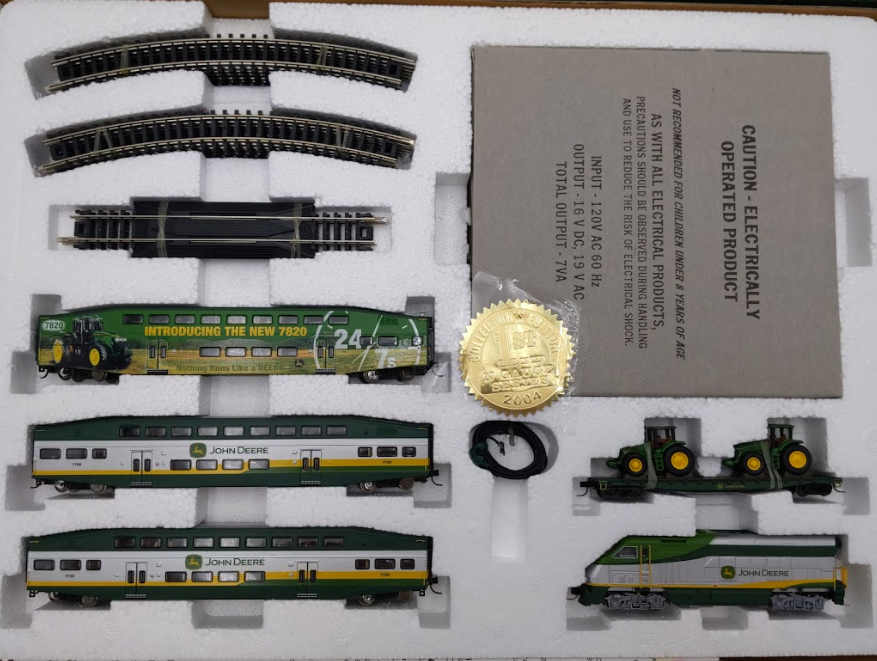 Athearn N Scale John Deere Diesel Passenger Train Set NIB