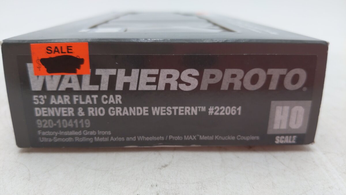 Walthers 920-104119 HO Denver & Rio Grande Western 53' AAR Flatcar #22061