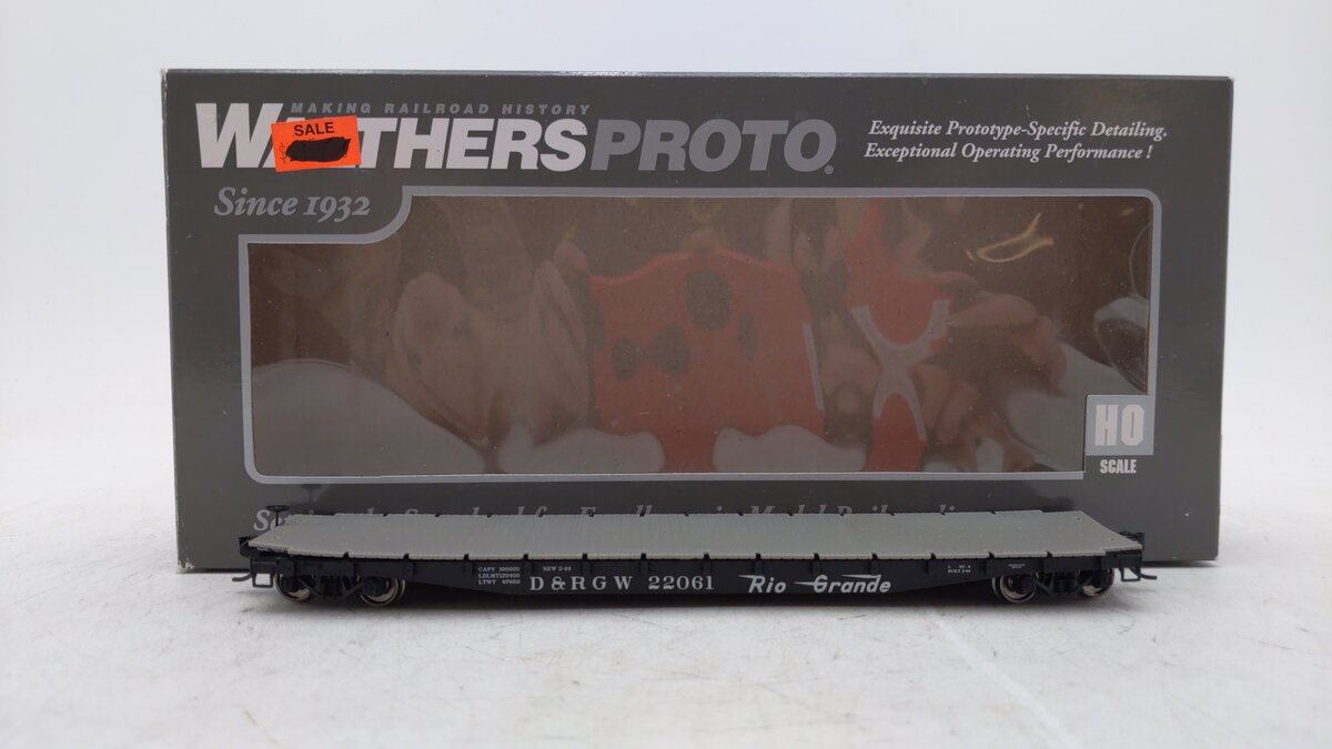 Walthers 920-104119 HO Denver & Rio Grande Western 53' AAR Flatcar #22061