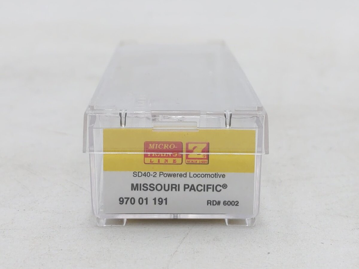 Micro-Trains 97001191 Z Missouri Pacific/UP EMD SD40-2 Diesel Locomotive #6002