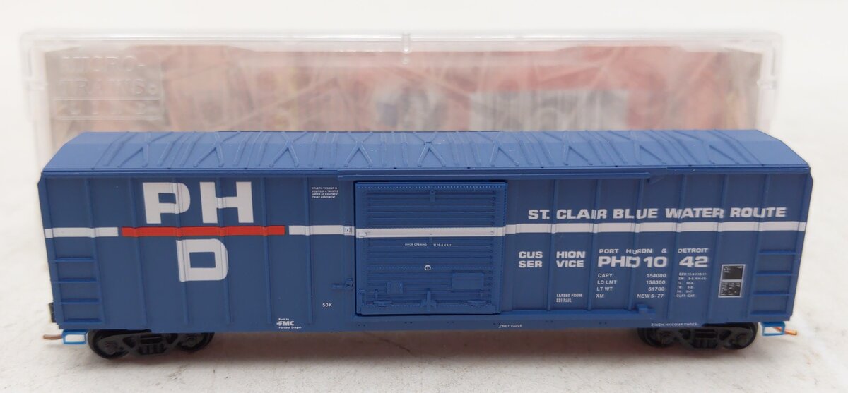 Micro Trains 02500970 N Port Huron and Detroit 50' SD Rib Side Boxcar #1042