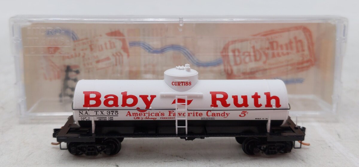 Micro-Trains 06500870 N Scale Nestlé Baby Ruth 39' Single Dome Tank Car #375
