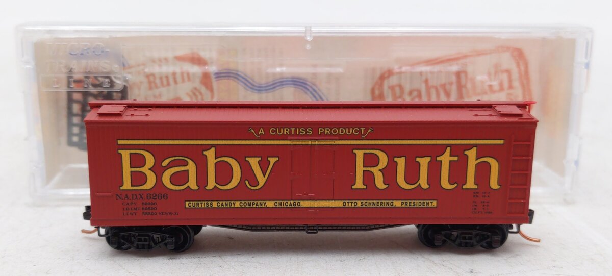 Micro-Trains 04900730 N Baby Ruth Candy 40' Double Sheathed Wood Reefer #6266