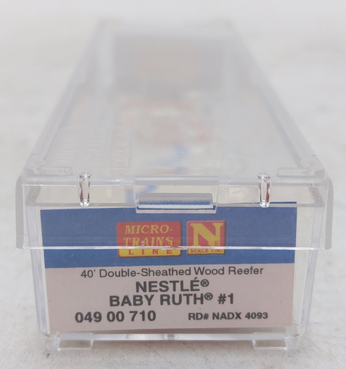 Micro-Trains 04900710 N Baby Ruth Candy 40' Double Sheathed Wood Reefer #4093