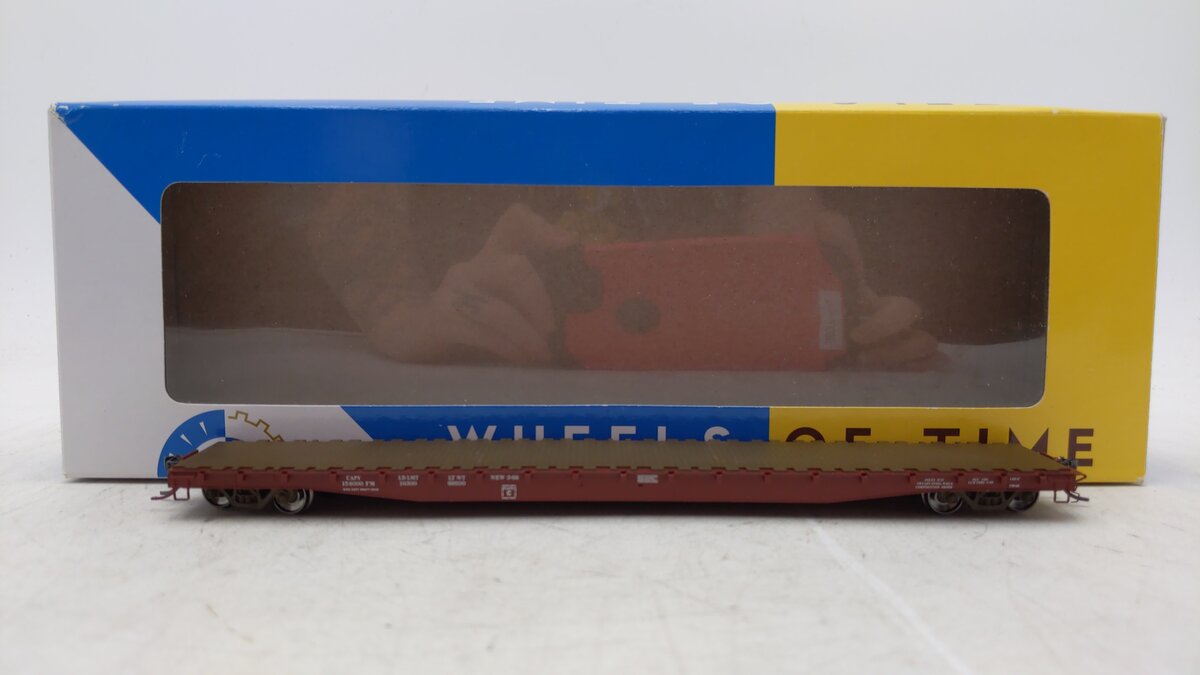 Wheels of Time 40034 HO GBEC 62' Plain Deck Flat Car - Data Only
