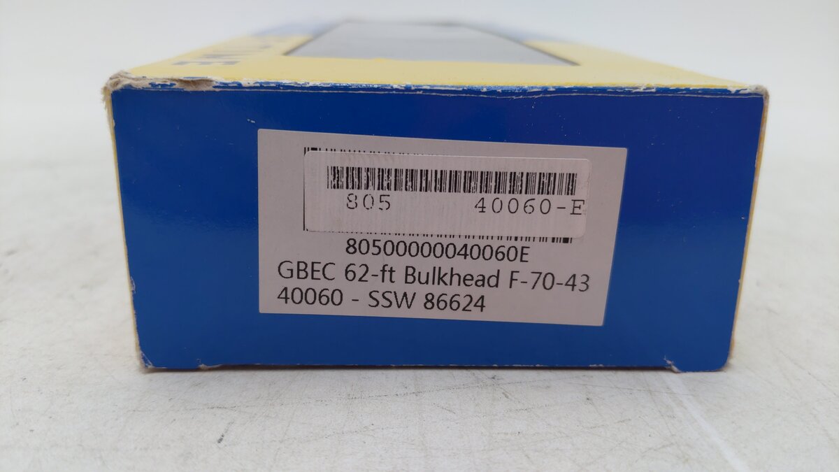 Wheels of Time 40060 HO Scale Gun 62' BH Flat Car SSW #86624