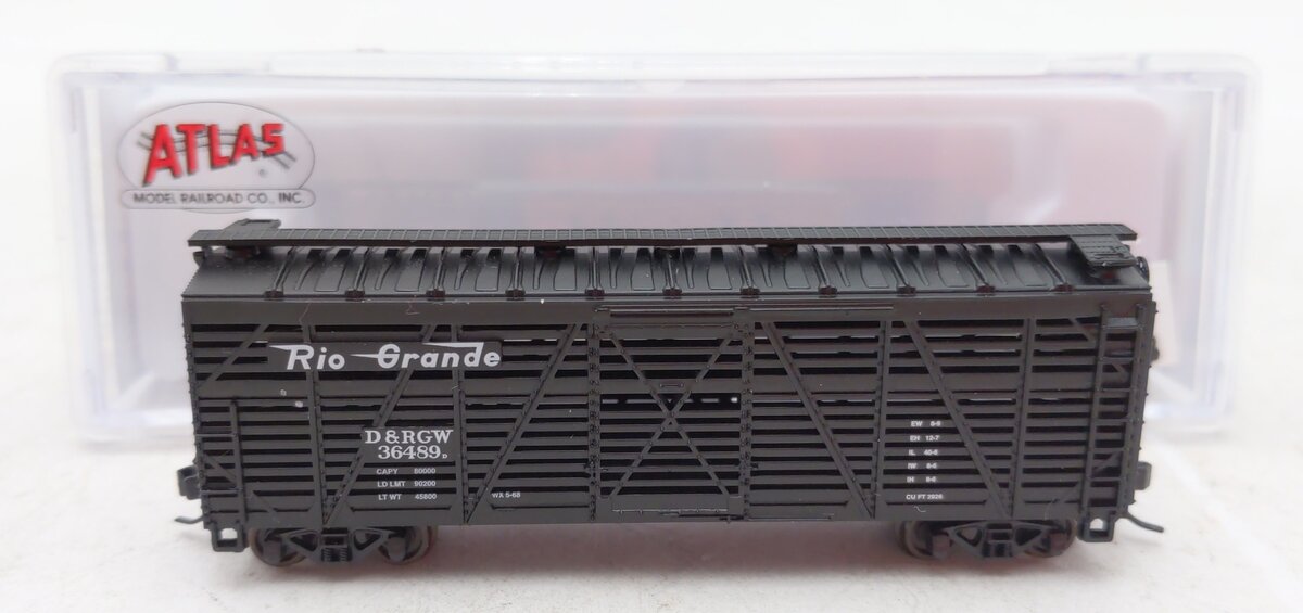Atlas 50004154 N Rio Grande Trainman 40' Stock Car #36489D