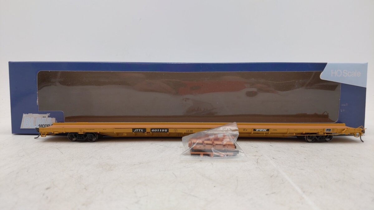 BLMA Models 51035 HO Scale RTTX ACF F89-J 89' Flatcar #601195
