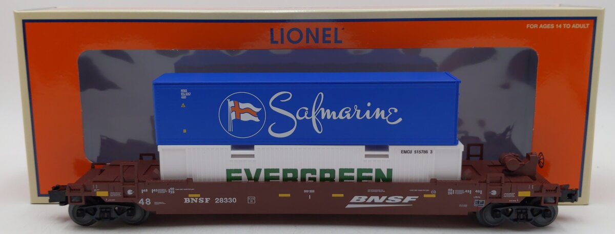 Lionel 2328330 O BNSF Maxi Stack with Container Load