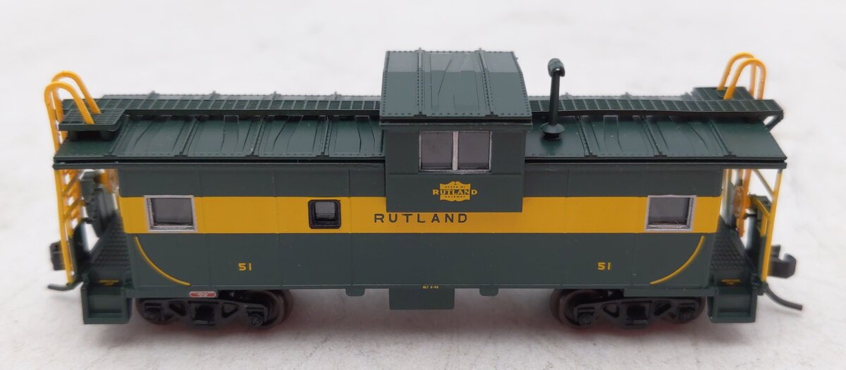 Atlas 50004133 N Rutland Extended Vision Caboose (Green/Yellow) #51