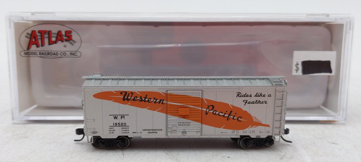 Atlas 50005771 N Western Pacific Feather Billboard 40' PS-1 Boxcar #19520