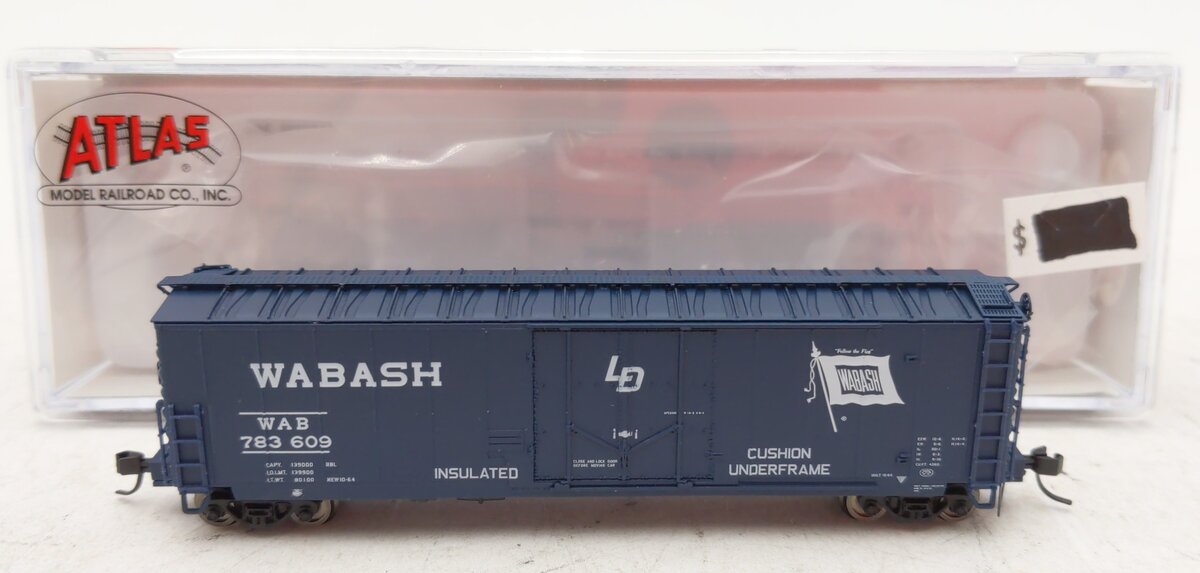 Atlas 50004459 N 50'RBL Wabash Boxcar #738609