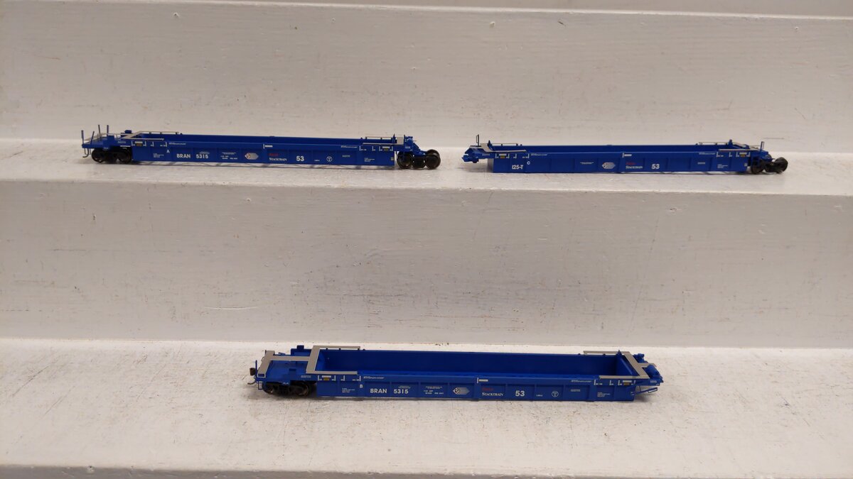 Atlas 20002838 HO PST Thrall 53' 3-Unit Articulated Well Car Set #5315
