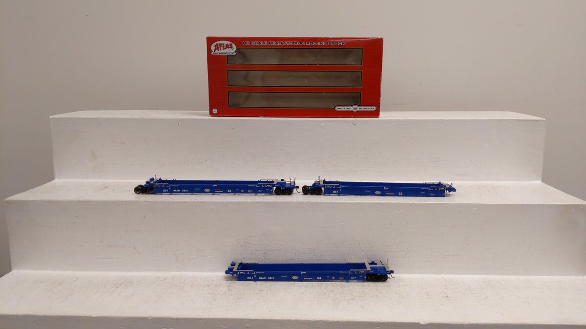 Atlas 20002838 HO PST Thrall 53' 3-Unit Articulated Well Car Set #5315