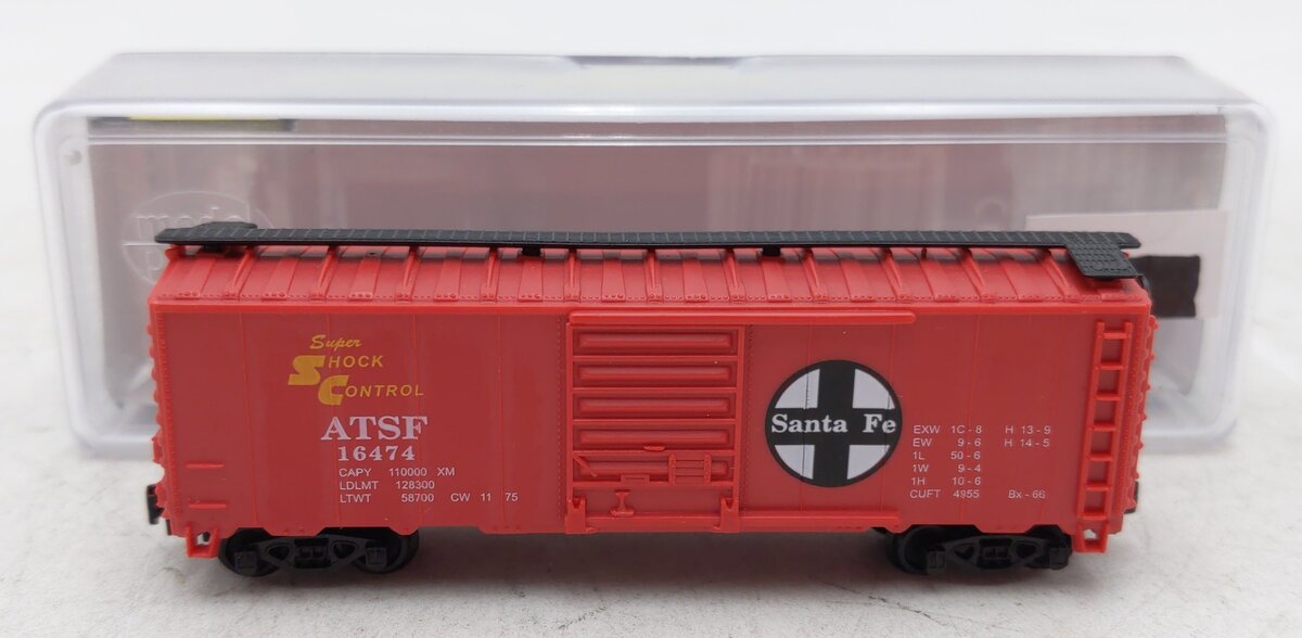 Model Power 83438 N 40' ATSF Boxcar #16474