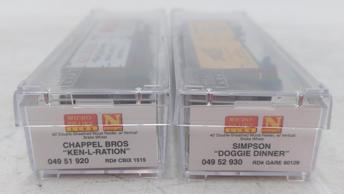 Micro-Trains 99302190 N Dog Food Reefer (Set of 2)