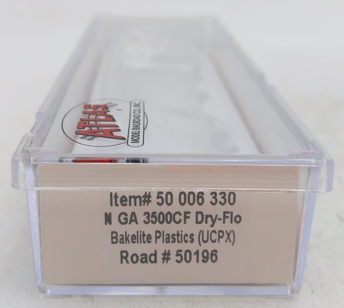 Atlas 50006330 N Bakelite Plastics RTR 3500 Dry-Flo Covered Hopper #50196