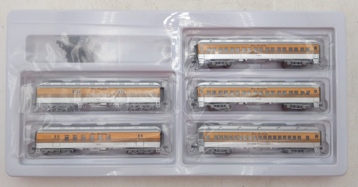 Atlas 50004249 N Rio Grande Trainman® ACF® 60' Passenger Cars (Pack of 5)