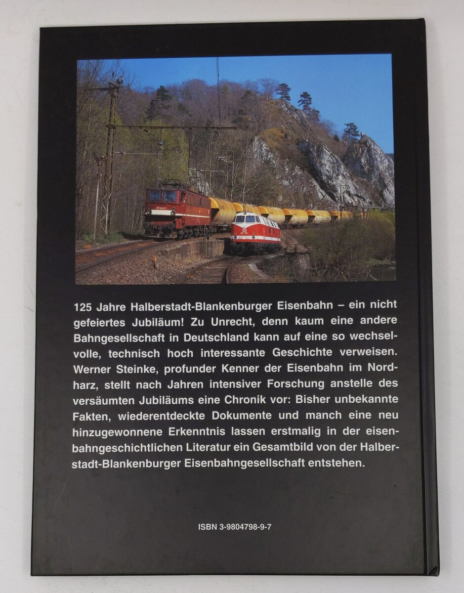 125 Jahre Halberstadt - Blankenburger Eisenbahn Hardcover Book By Werner Steinke EX