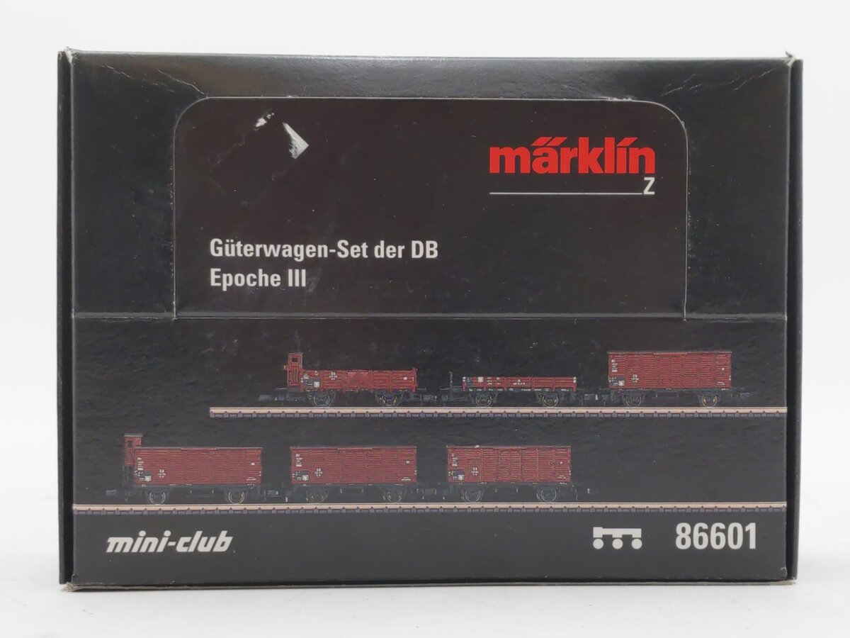 Marklin 86601 Z German Federal Railroad DB Era III Freight Set (Set of 6)