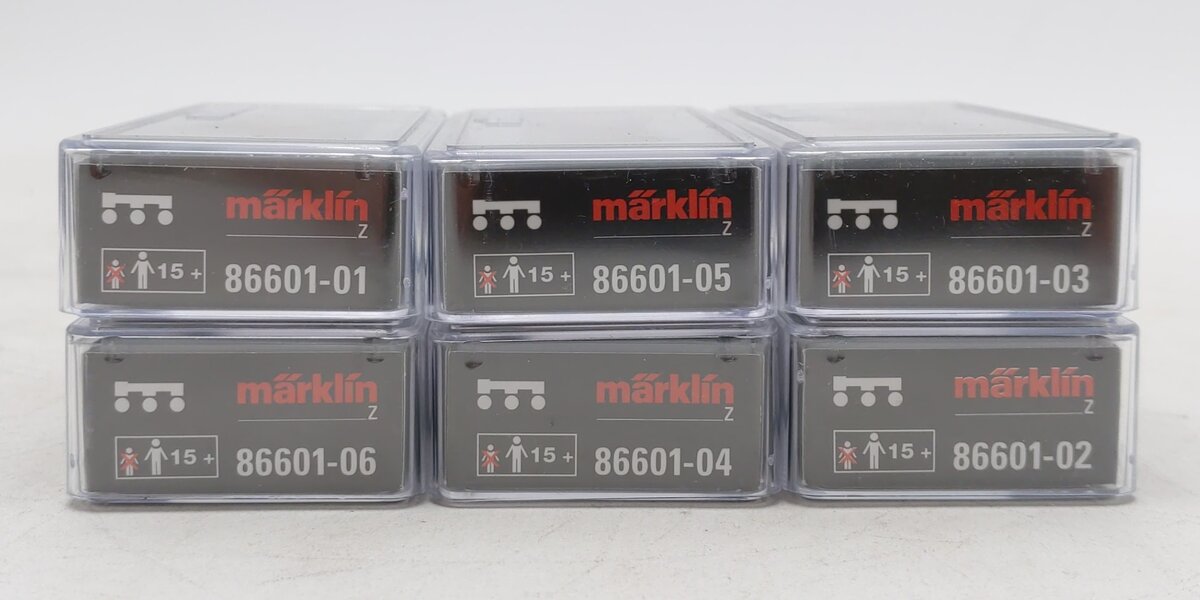 Marklin 86601 Z German Federal Railroad DB Era III Freight Set (Set of 6)