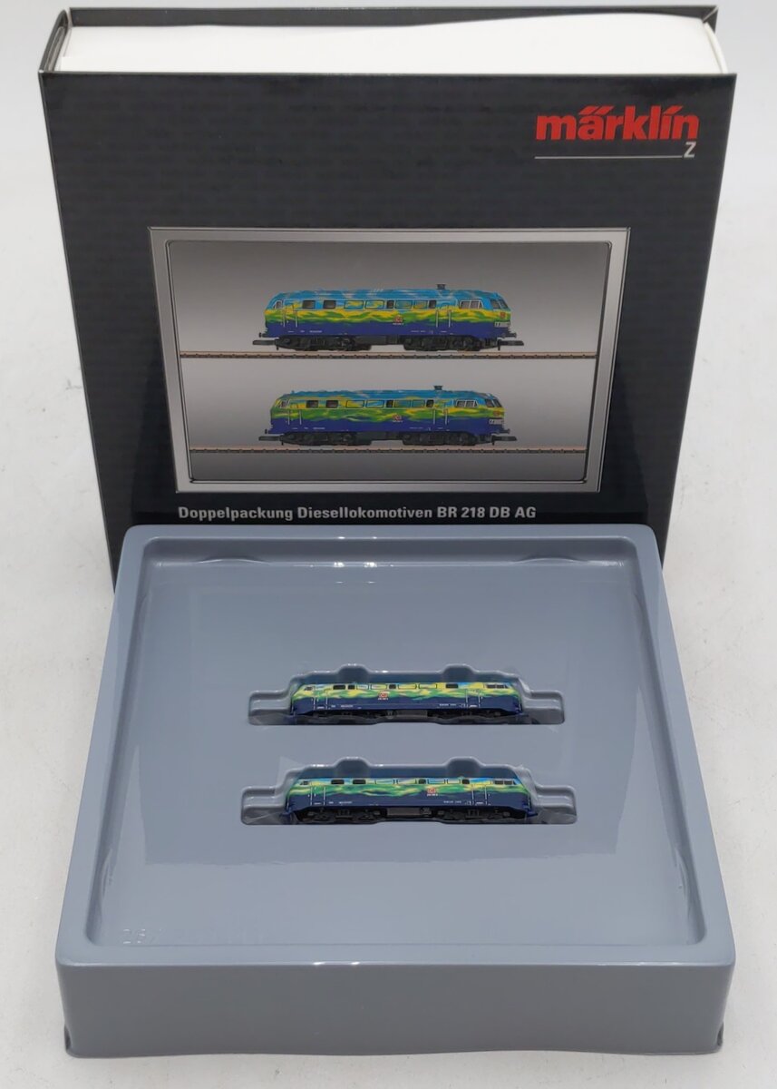 Marklin 88789 Z DB AG Class 218 Locomotive Set of Diesel Locomotives (Set of 2)
