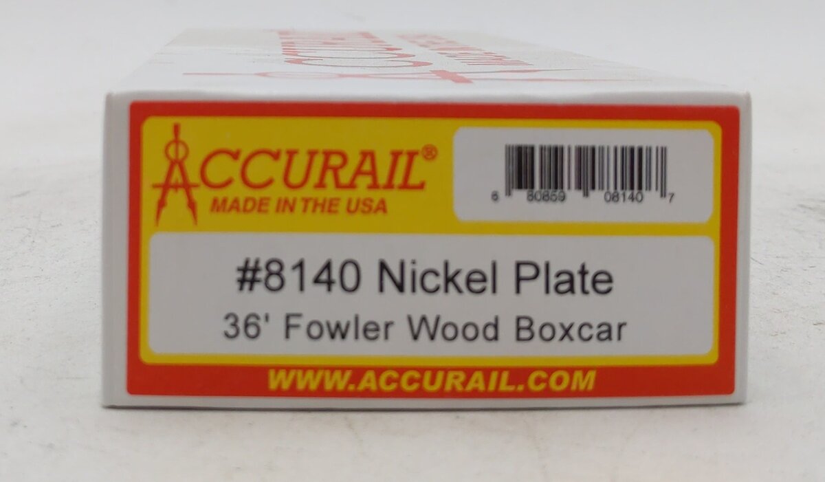 Accurail 81401 HO Nickel Plate Road 36' Fowler Wood Boxcar Kit #97236