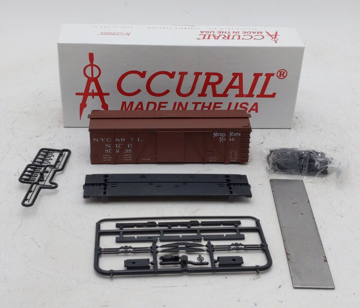 Accurail 81401 HO Nickel Plate Road 36' Fowler Wood Boxcar Kit #97236