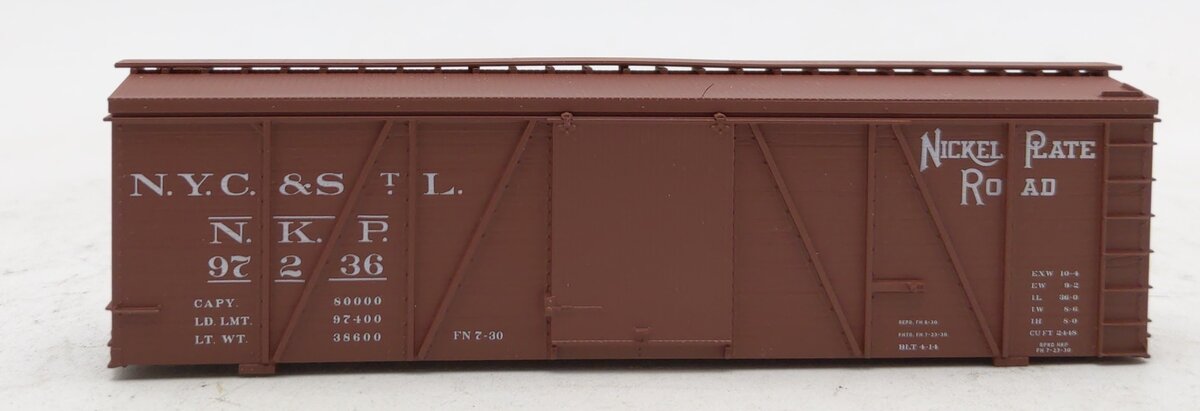 Accurail 81401 HO Nickel Plate Road 36' Fowler Wood Boxcar Kit #97236