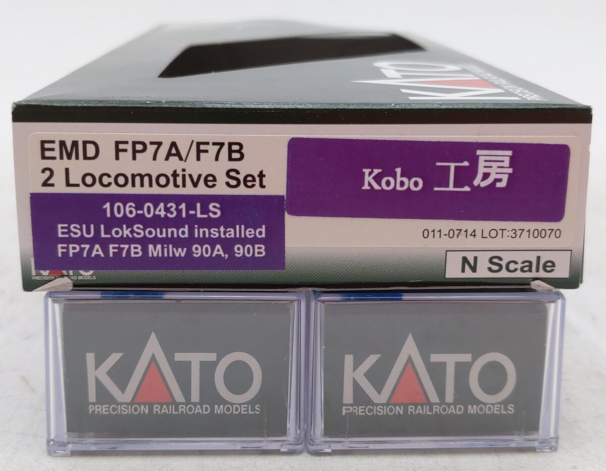 Kato 106-0431-LS N Milwaukee Railroad EMD FP7A & F7B 90A/90B with ESU LokSound