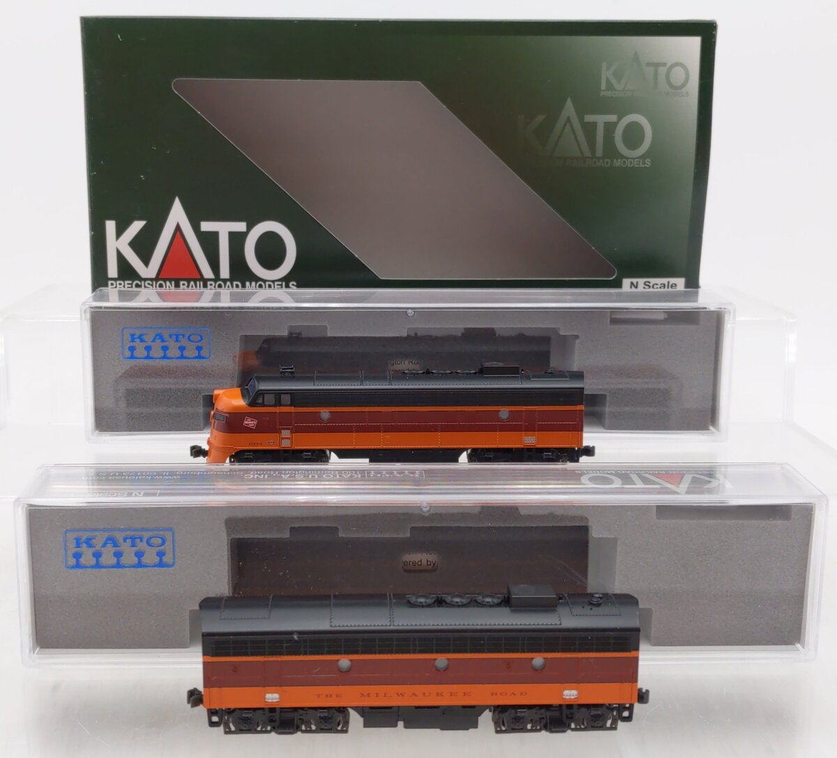 Kato 106-0431-LS N Milwaukee Railroad EMD FP7A & F7B 90A/90B with ESU LokSound