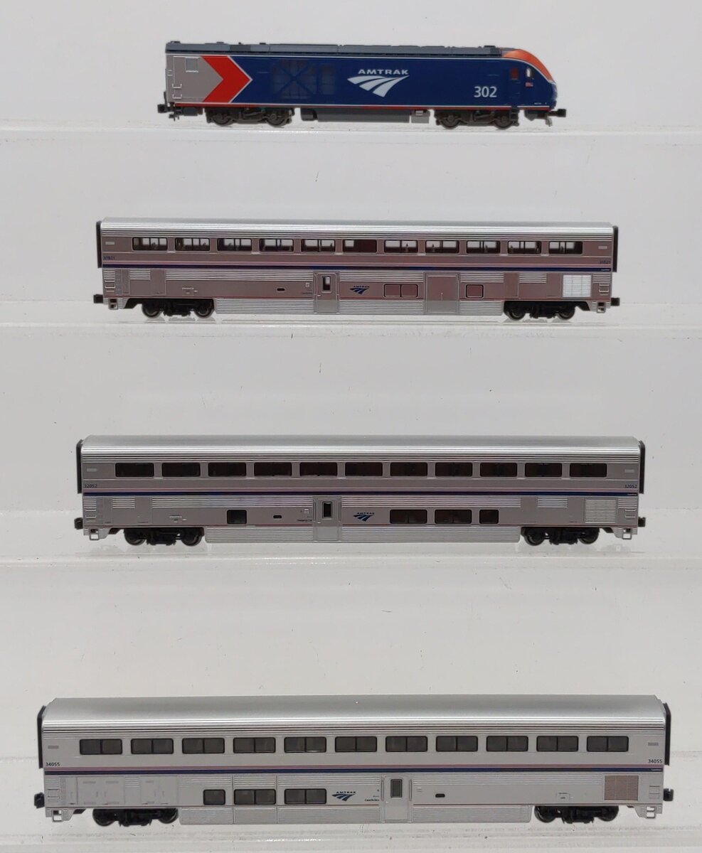 Kato 10-1788-DCC N AMTK ALC-42 & Superliner Pass Car w/Digitrax DCC (Set of 4)