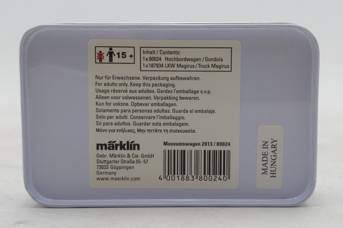 Marklin 80024 Z High-Side Gondola with Flagstone Load